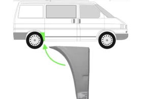 Ремкомплект крыла заднего правого Volkswagen Transporter T4 (короткая база) нижняя часть Polcar