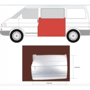 Панель кузова боковая левая Volkswagen Transporter T4 (KLOKKERHOLM)