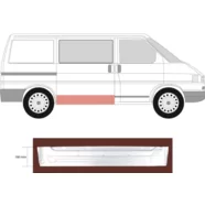 Ремкомплект сдвижной правой двери Volkswagen Transporter T4 (внутренняя часть) KLOKKERHOLM