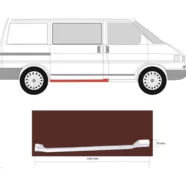 Порог правый Volkswagen Transporter T4 (под сдвижную дверь дверь) KLOKKERHOLM