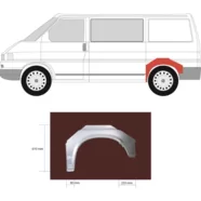 Арка задняя левая Volkswagen Transporter T4 (короткая база) KLOKKERHOLM
