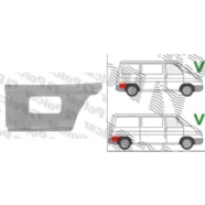 Ремкомплект крыла заднего правого (за колесом) Volkswagen Transporter T4