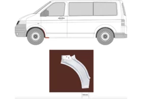Арка передняя левая Volkswagen Transporter T5 