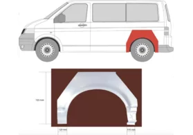 Арка задняя левая Volkswagen Transporter T5 Polcar
