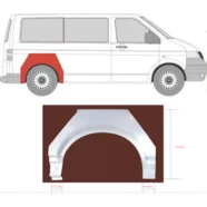 Арка задняя правая Volkswagen Transporter T5 KLOKKERHOLM