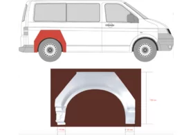 Арка задняя правая Volkswagen Transporter T5 Polcar