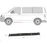 Порог левый под переднюю дверь Volkswagen Transporter T5 (внутренняя часть)
