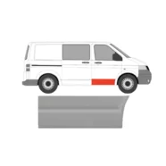 Ремкомплект двери передней правой Volkswagen Transporter T5 (наружная часть)