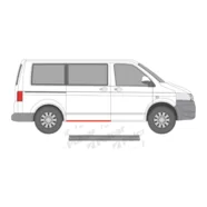 Порог правый под сдвижную дверь Volkswagen Transporter T5 (нижняя часть)